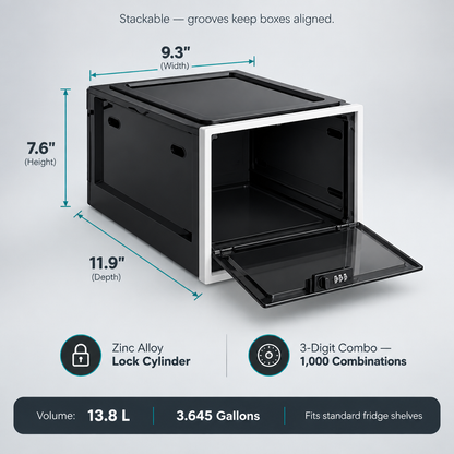 Portable Lock Box — Food, Medicine & Personal Storage