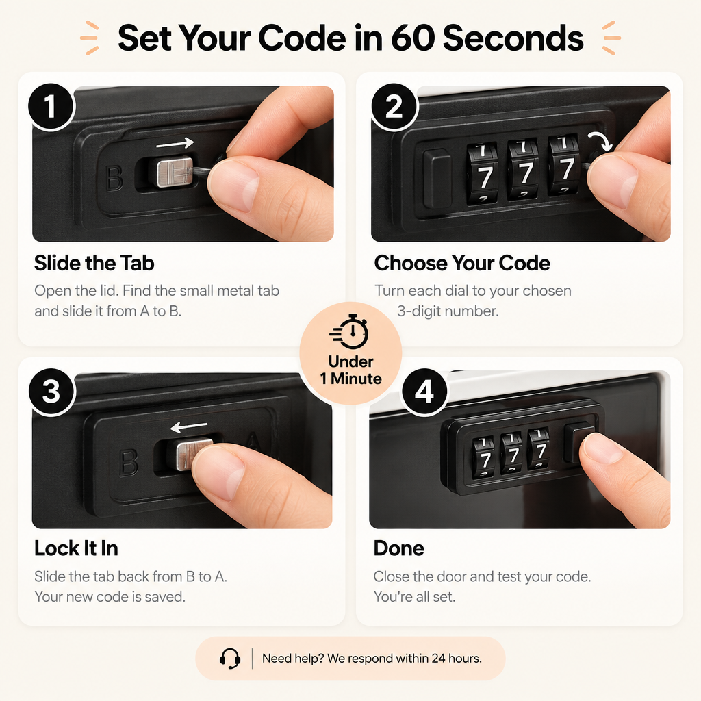 Portable Lock Box — Food, Medicine & Personal Storage